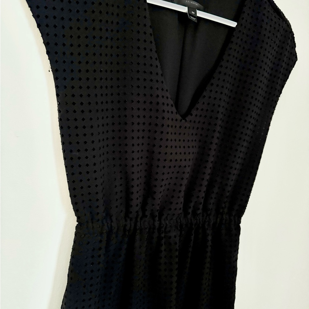 J. Crew Women’s Perforated Laser Cut Diamond Pattern Midi Dress, Size 00 - Picture 2 of 5